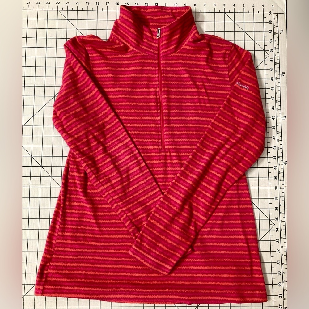 Columbia Women’s Size Large Pink/Orange 1/2 Zip Shirt